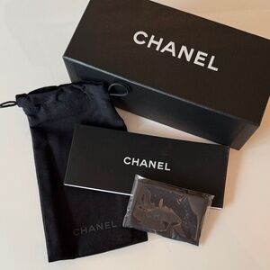 Black Chanel Sunglasses Box Pouch Cleaning Cloth ID Instruction Booklet Set